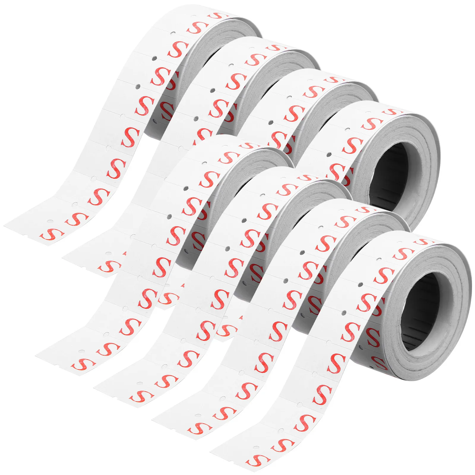 

10 Rolls Sizing Stickers for Clothing Self Adhesive Size Labels Clear Printed Tag Stickers for Retail Store Inventory Management