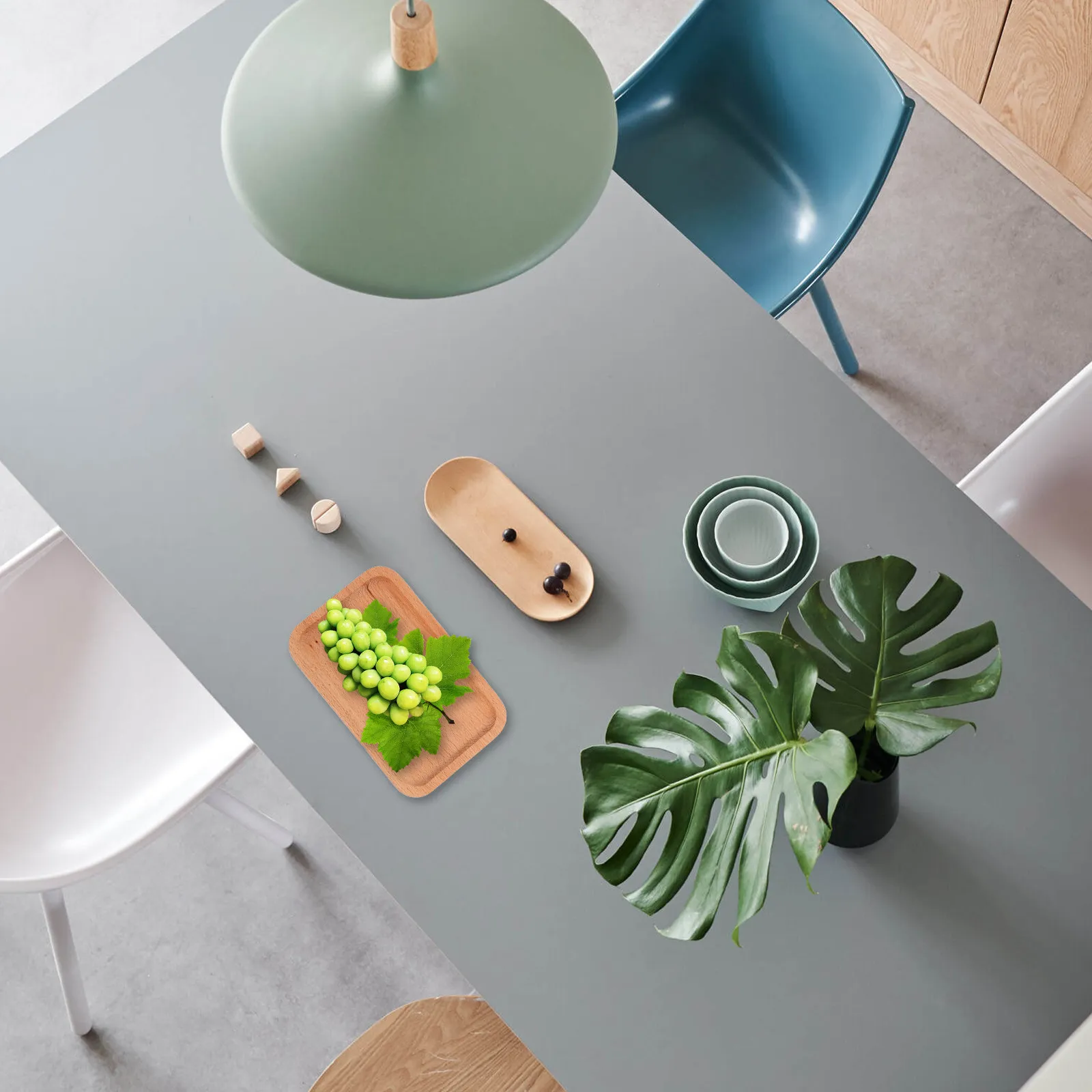 Beech Wood Sushi Serving Tray – Natural Wooden Snack & Breakfast Platter for Kitchen, Couch, or Drink Table