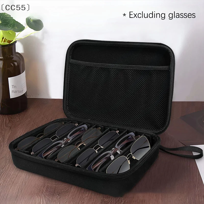 [CC55」 1 قطعة قابل للتعديل 4/7 فتحة حامل النظارات صندوق تخزين النظارات الشمسية المحمولة المنظم حامل تخزين مكبرة #4