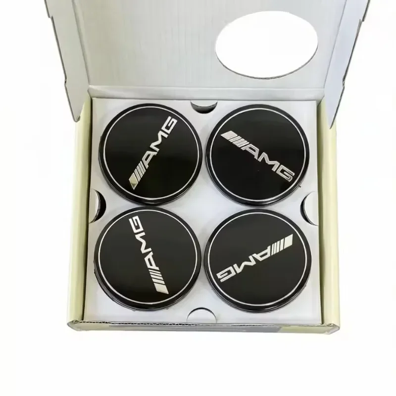 75mm Floating Center Caps Car Wheel Hub Covers for Mercedes Benz AMG A C GLC GLA GLK GLE W205 W204 W203 W212 W211 W213 W210 W164