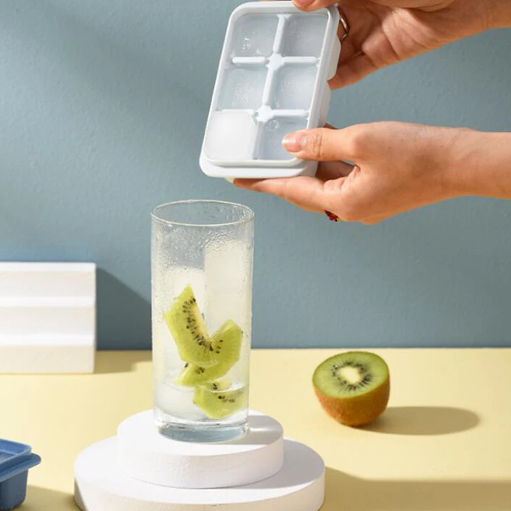 

6pcs Cube Freezer Tray Making Mold Kitchen Gadget Box Ice Tube Maker For Home Mini Ice Freezer Tool Pudding Jelly Mold Kitchen