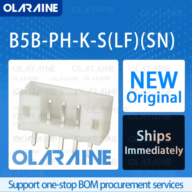 

50/200/500Pcs B5B-PH-K-S(LF)(SN) 100% brand new and original IC chip Connector headers and wire housings 5 Position