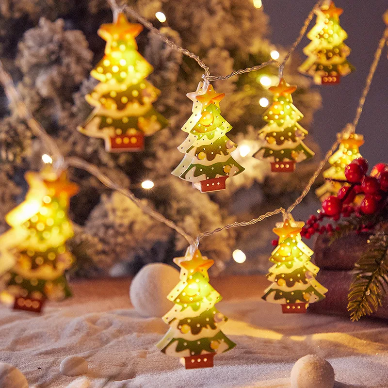 Christmas Decoration 2023 Christmas Tree LED Light String Lamp Garden Festival Party Lights Room Decor New Year Atmosphere 152