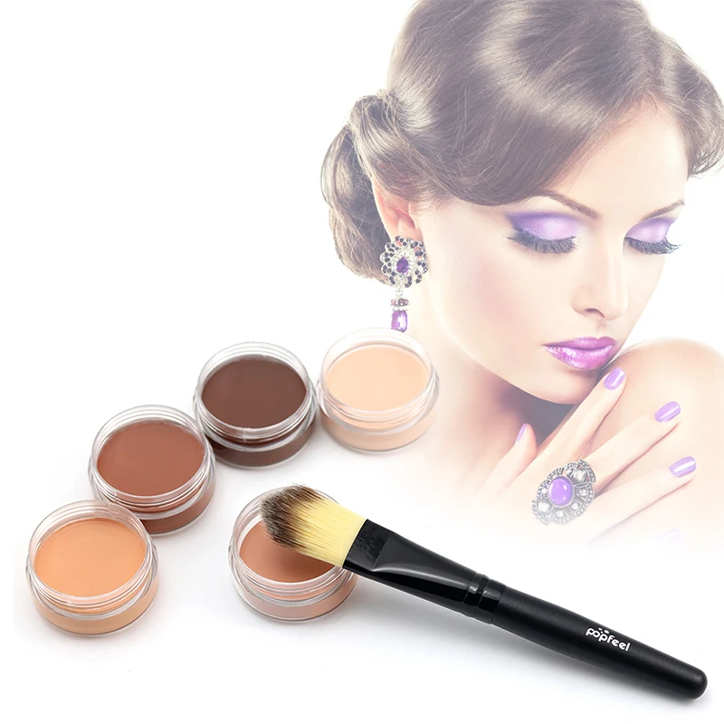 Hide Blemish Face Eye Lip Cream Concealer Makeup Foundation Professional Full Cover Contour Base Make Up Concealer Cream hot