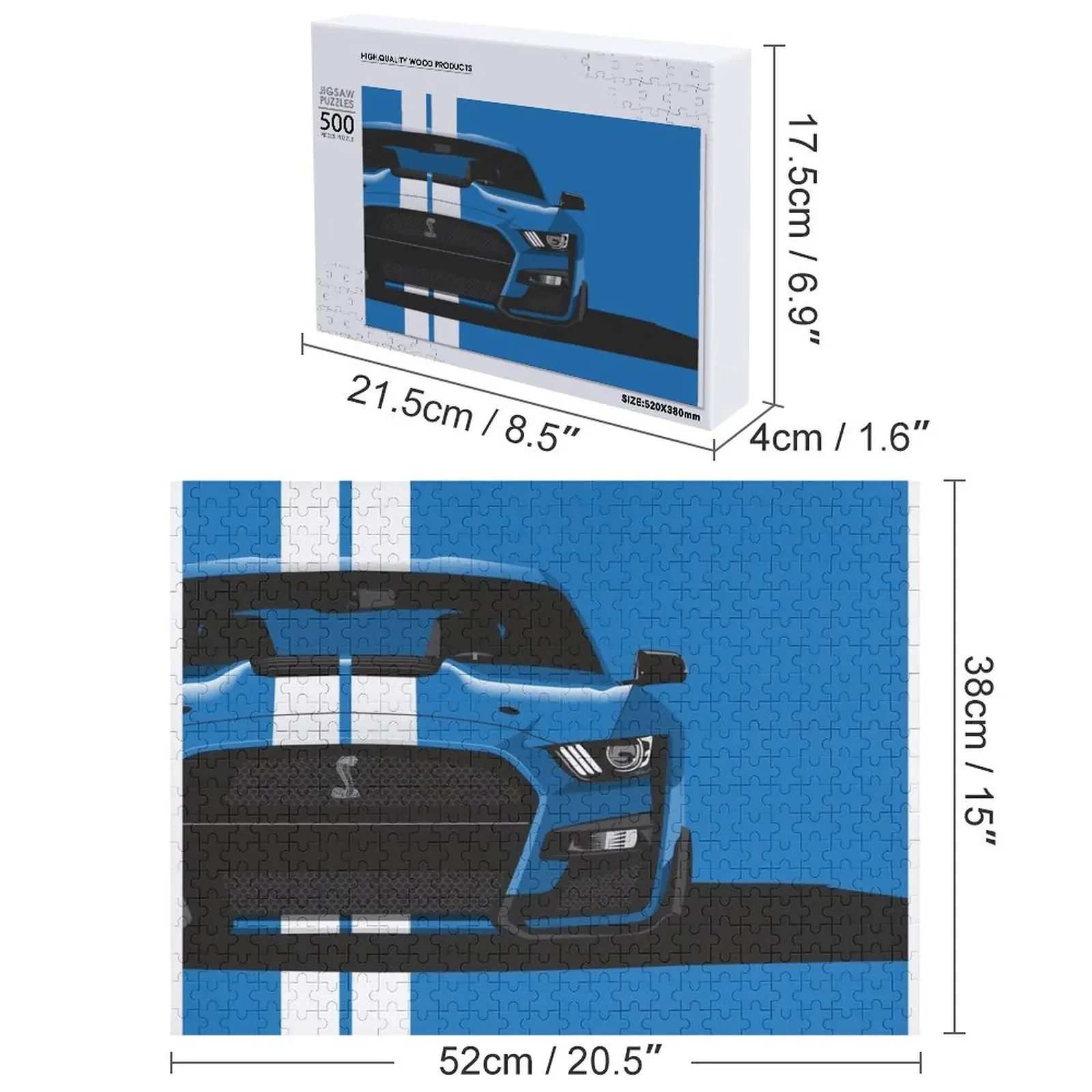 Shelby-Custom Name Jigsaw Puzzle para adultos e crianças, brinquedo de madeira personalizado, GT 500