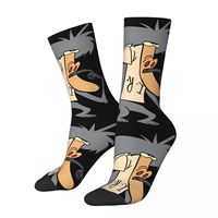 Funny Happy I R Baboon Men's Socks Vintage Harajuku Cow And Chicken Cartoon Hip Hop Novelty Casual Crew Crazy Sock Gift Printed