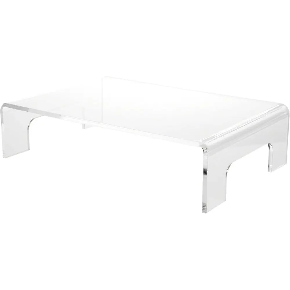 

3-Pack Clear Acrylic Riser with Tray and Handles, 3 Height x 12 Width x 8 Depth, 3/16 Thick