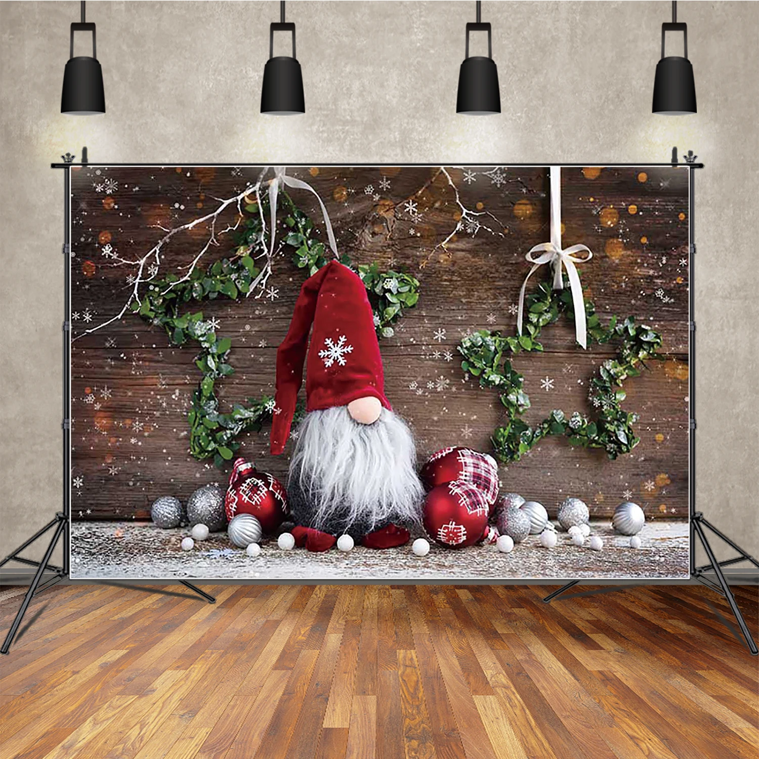 MOON.QG 新年クリスマス背景ショップクリスマスツリーグリッターライト背景パーティー装飾女の子男の子ホリデー装飾ベビー