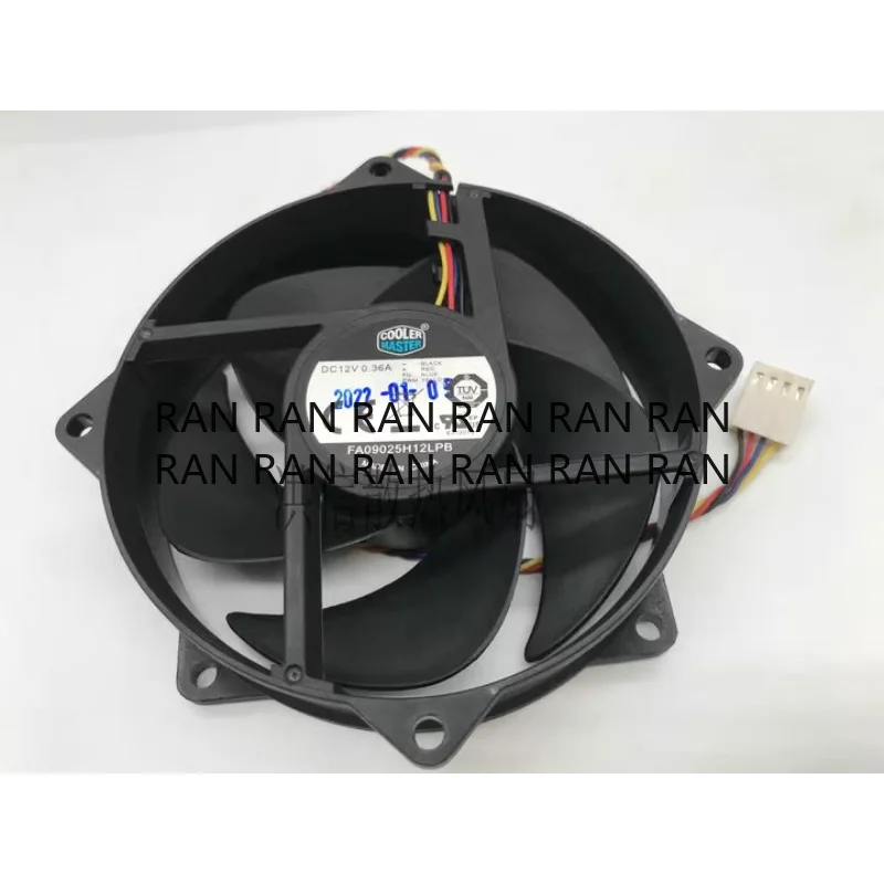 

New CPU Cooler Fan for FA09025H12LPB 12V 0.36A 9.2CM 4-wire Cooling Fan