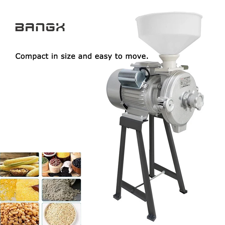Commercial Grain Processing Machinery Electric Soybean Wheat Grinder Small Corn Flour Mill