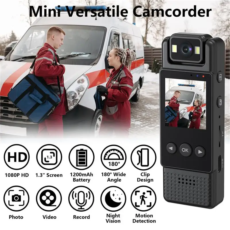 L12 Wifi Mini Camera 1080P Portable Digital Video Recorder Worn Police Small Body Cam Night Vision DVR Miniature Camcorder