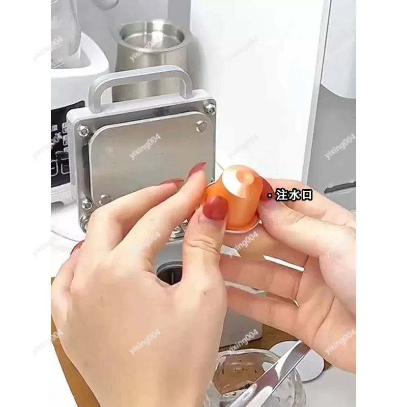 

DIY Coffee Capsule Sealing Machine Compatible with Pods Aluminum Foil Capsule Sealer