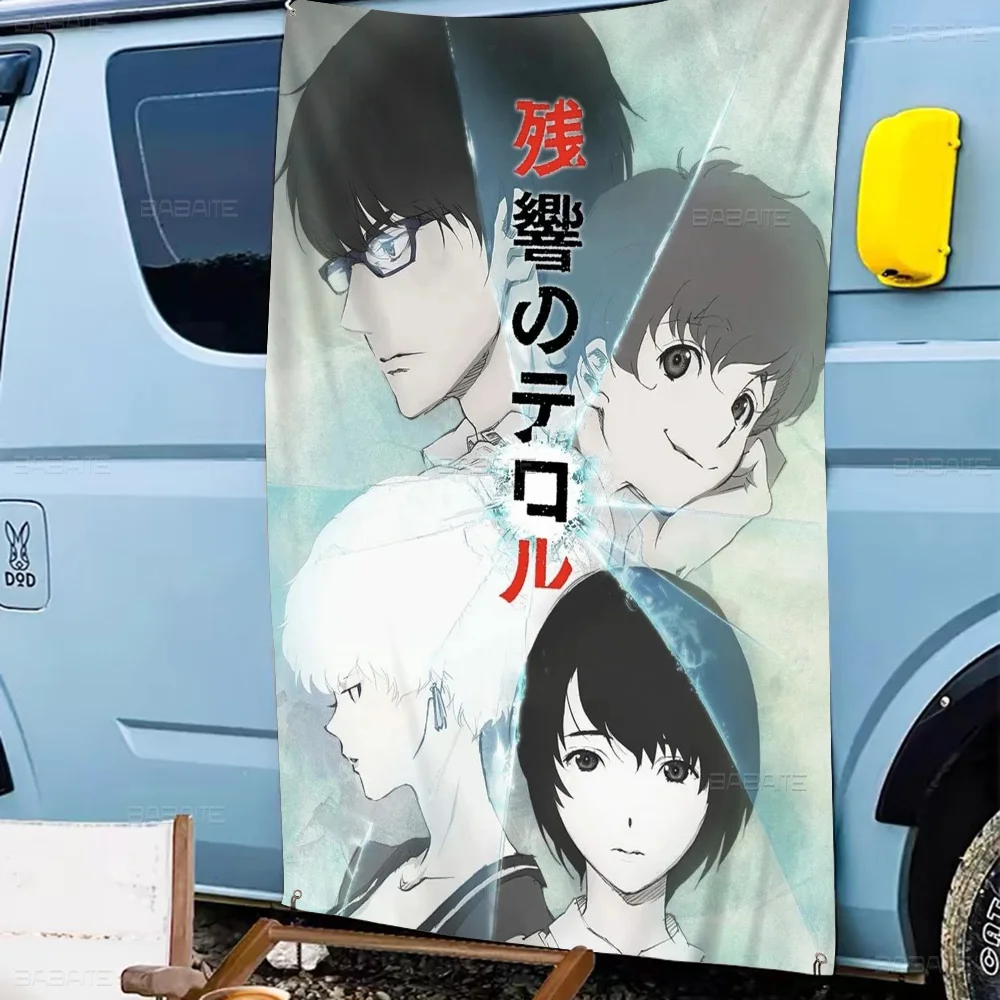 Terror In Resonance Retro Flags Multiple Choice Living Studio Booth Interior Decoration Banner