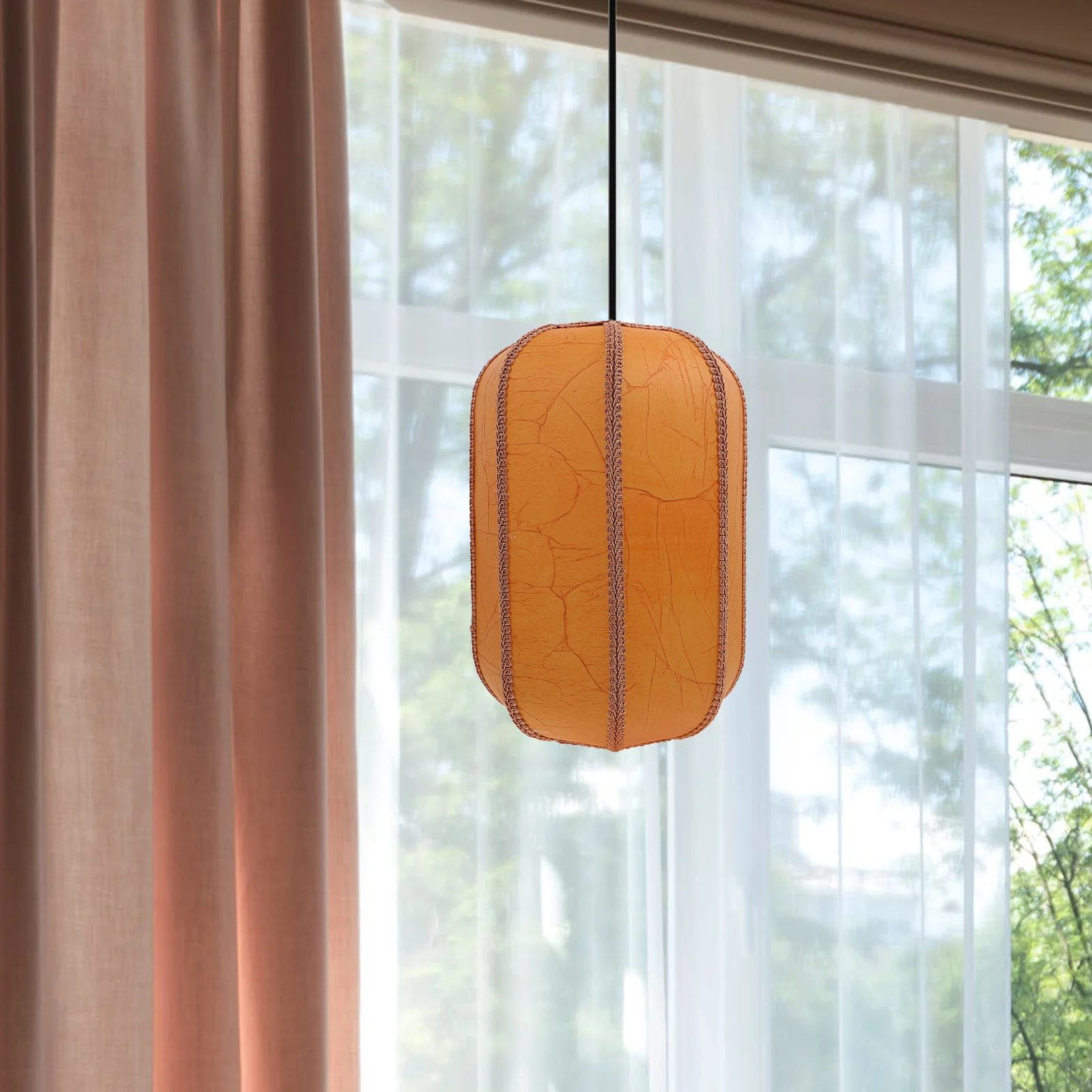 

Imitation Sheepskin Lampshade 20cmx30cm E27 Chinese Style Desk Lamp Cover Bedroom Living Room Decor