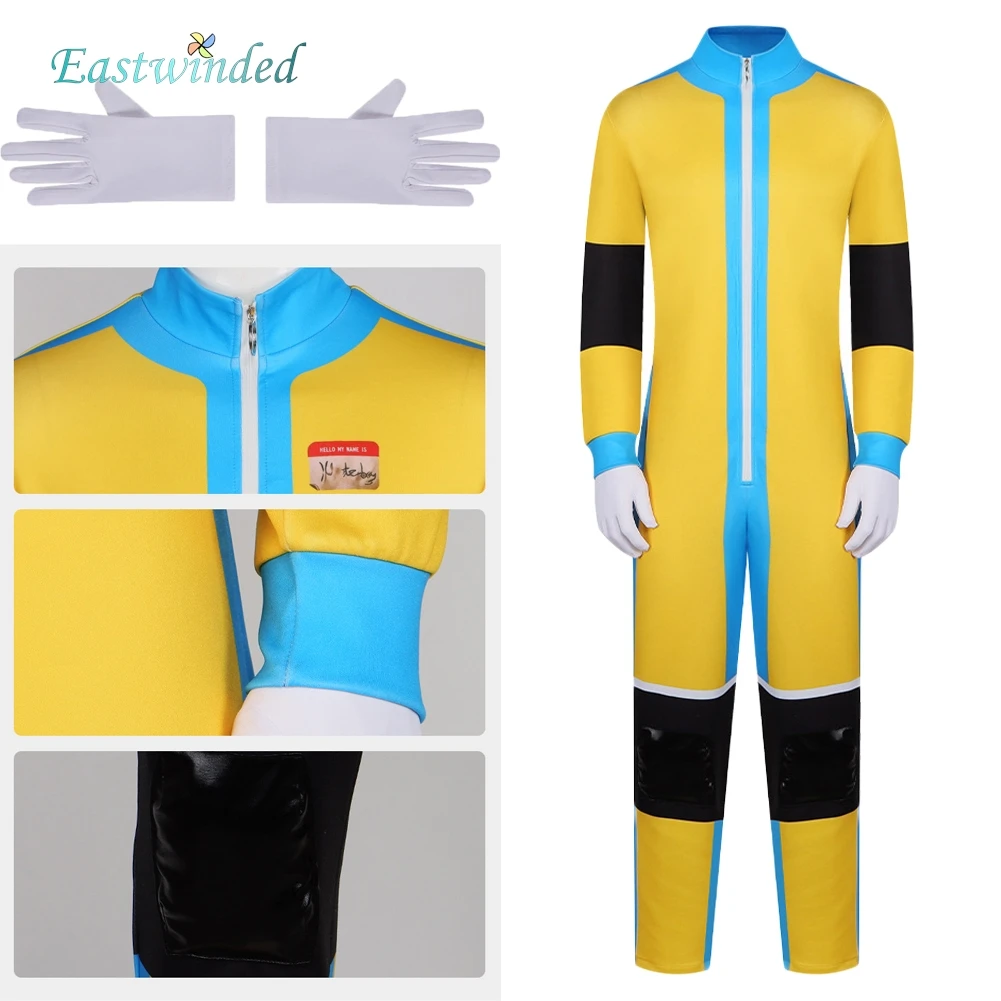 

Dispatches Waterboy Yellow Jumpsuit Game Dis Patch Cosplay Costume Bodysuit Clothes Outfit Disguise Halloween Carnival Adult Men