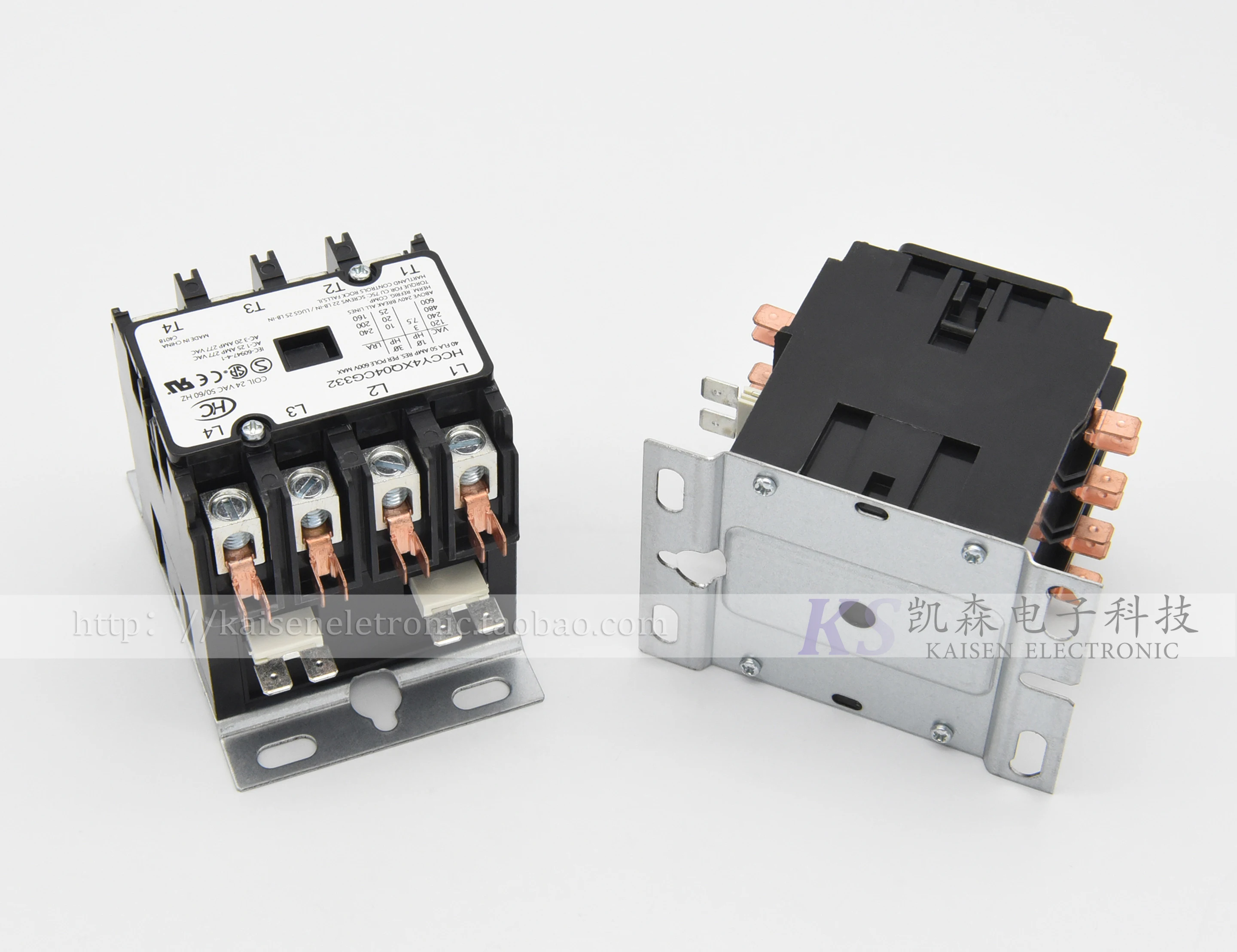 HCCY4XQ04CG332 24V 40A máquina de corte por plasma contactor de CA cuadrupolo de potencia