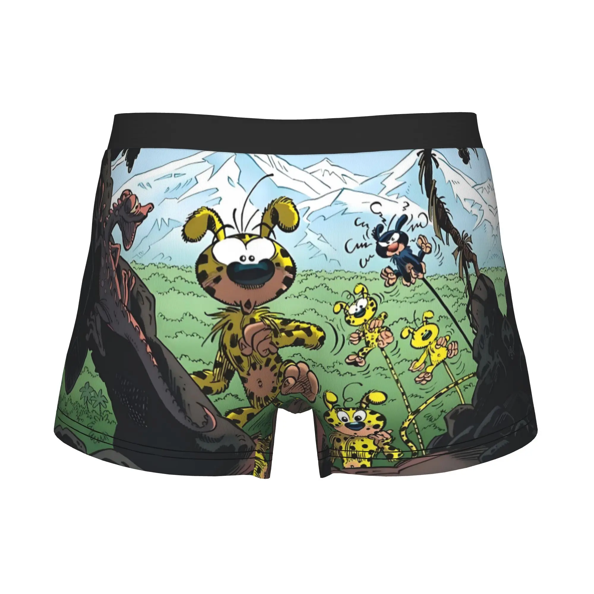 Comic Marsupilami Boxers Shorts Men Friends Briefs Underwear Fashion Underpants