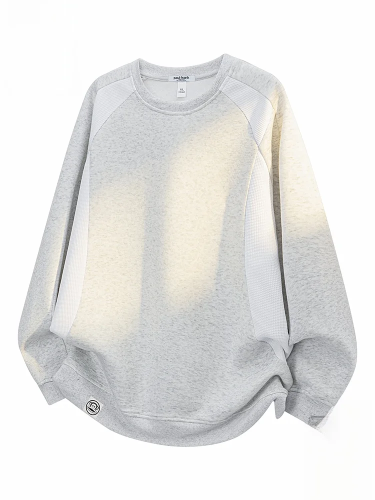 

Худи Paul Frank M с длинными рукавами для пар, свободного кроя, осенняя спортивная одежда из полиэстера, удобная, с круглым вырезом, повседневная.