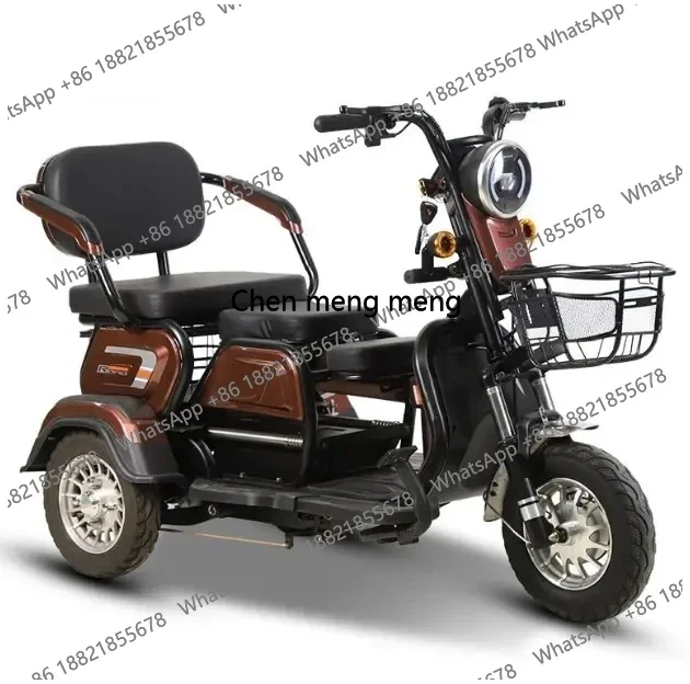 

2025 Best 3 Wheel Passenger Tricycle Three Seat 60v Electric Tricycle Bike for Adults and Old People