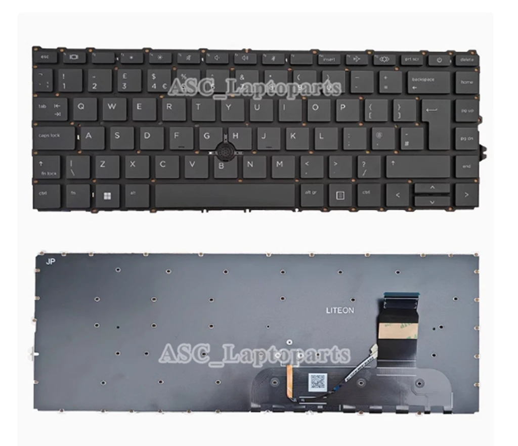 

Новая британская QWERTY-клавиатура для HP ELITEBOOK 745 G7 745 G8 840 G7 840 G8 845 G7 845 G8 без подсветки, указатель черного цвета без рамки