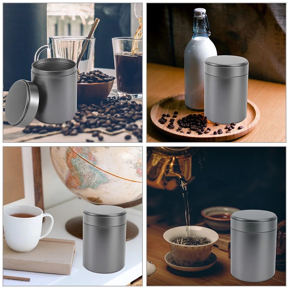 

6pcs Metal Canisters Sturdy Tea Storage Jars Airtight Containers for Candy Nuts Grains Home Office Tinplate Boxes