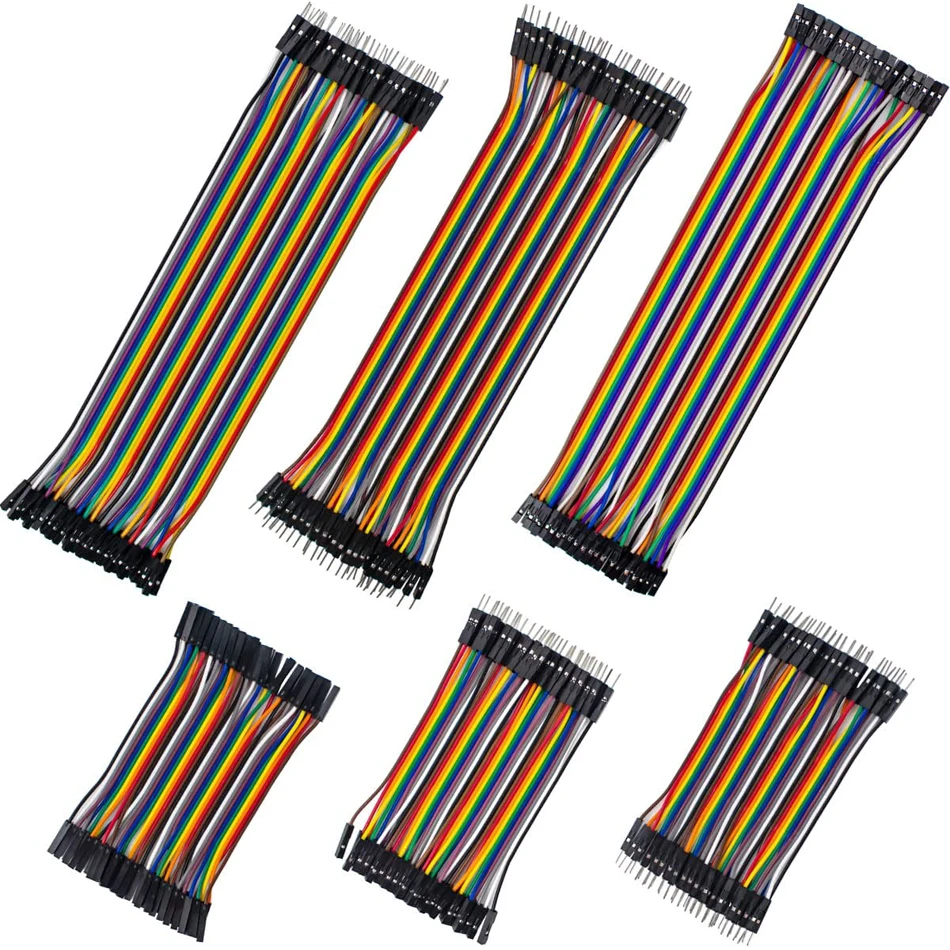 240pcs Dupont Wire 22AWG 10cm and 20cm Breadboard Jumper Wires Multicolored Jumper Cables Kit for Arduino Projects/Raspberry Pi