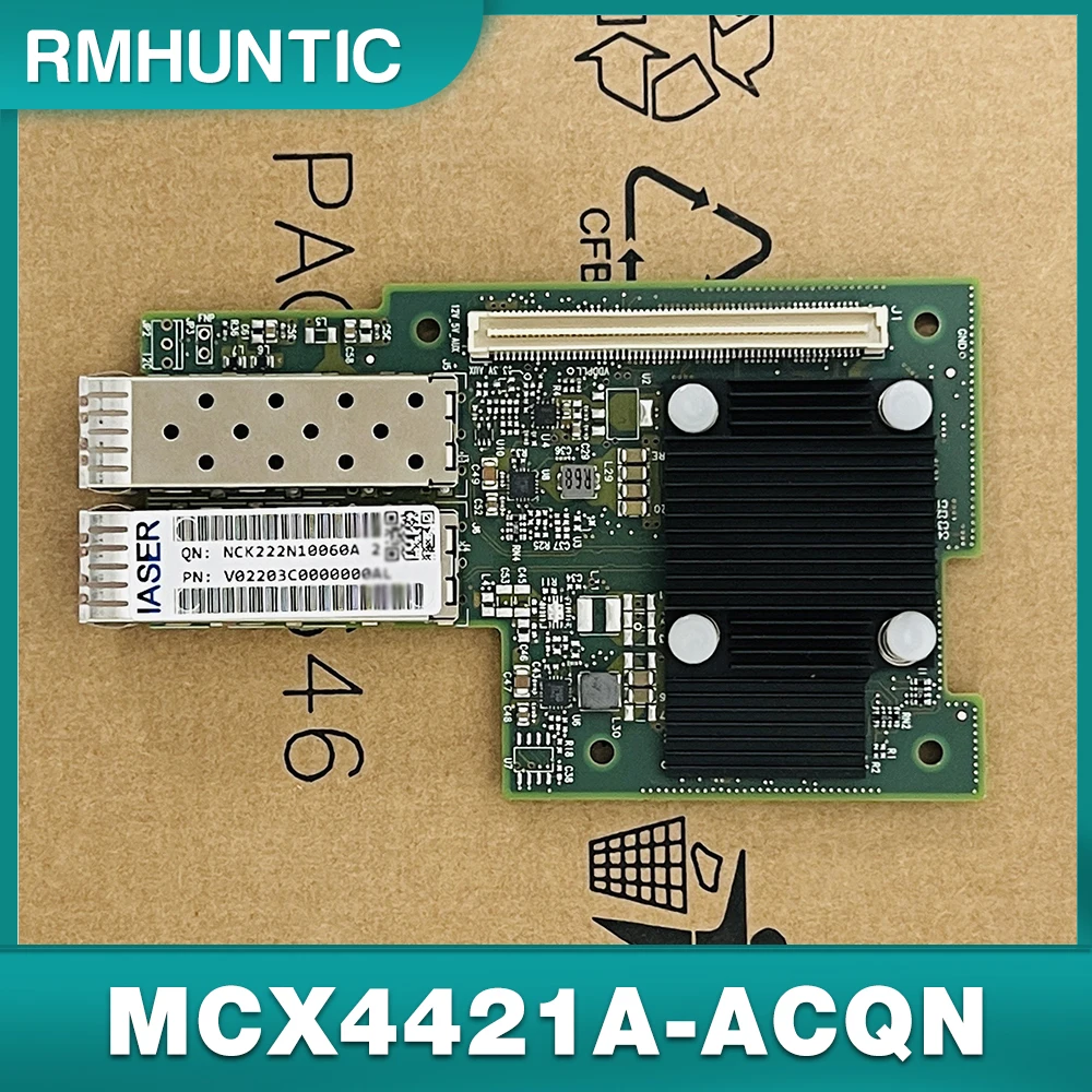 

25 Гбит/с для Mellanox ConnectX-4 LX 25GbE PCIe3.0 x8 Dual Port SFP28/SFP +/SFP CX4112A, сетевая карта для ПК, InfiniBand NIC, MCX4421A-ACQN