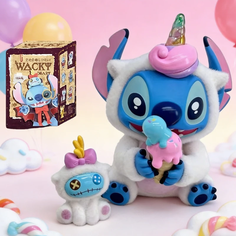 Stitch Action Figure Model Toys Weird Diary Series 2.0 6 Styles Blind Box Mystery Box Collection Desktop Ornament New Year Gifts