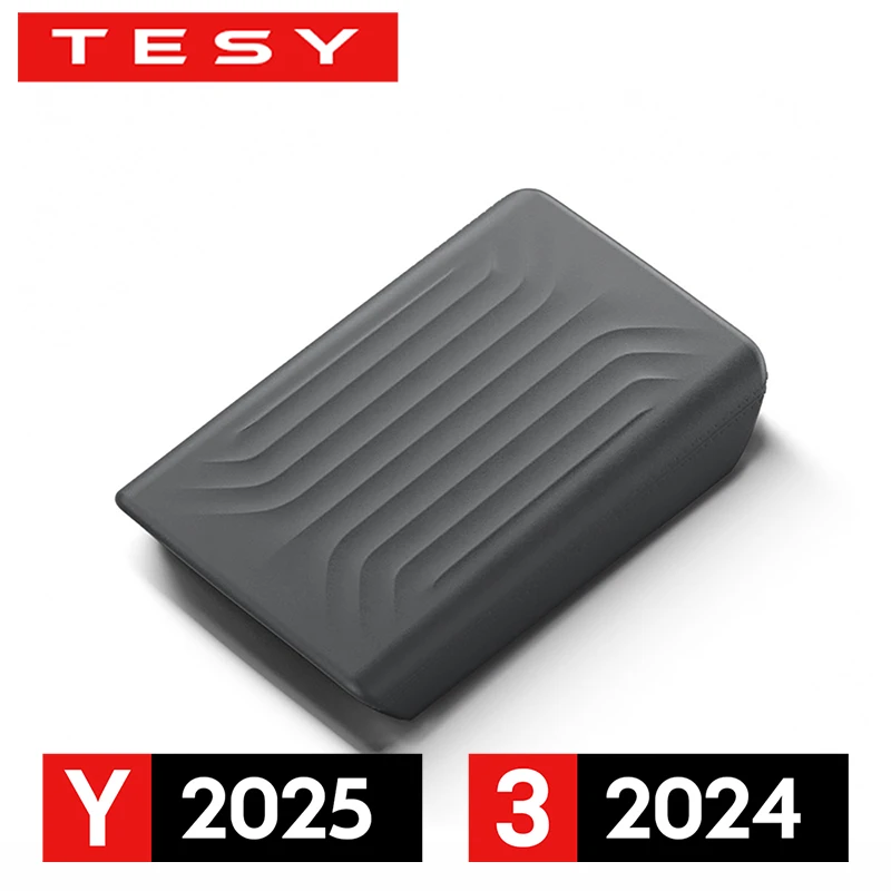 Para Tesla Model Y Juniper 2025 2026 cubierta de reposabrazos Central TPE tapa de consola Central caja protectora accesorios interiores 2025 +