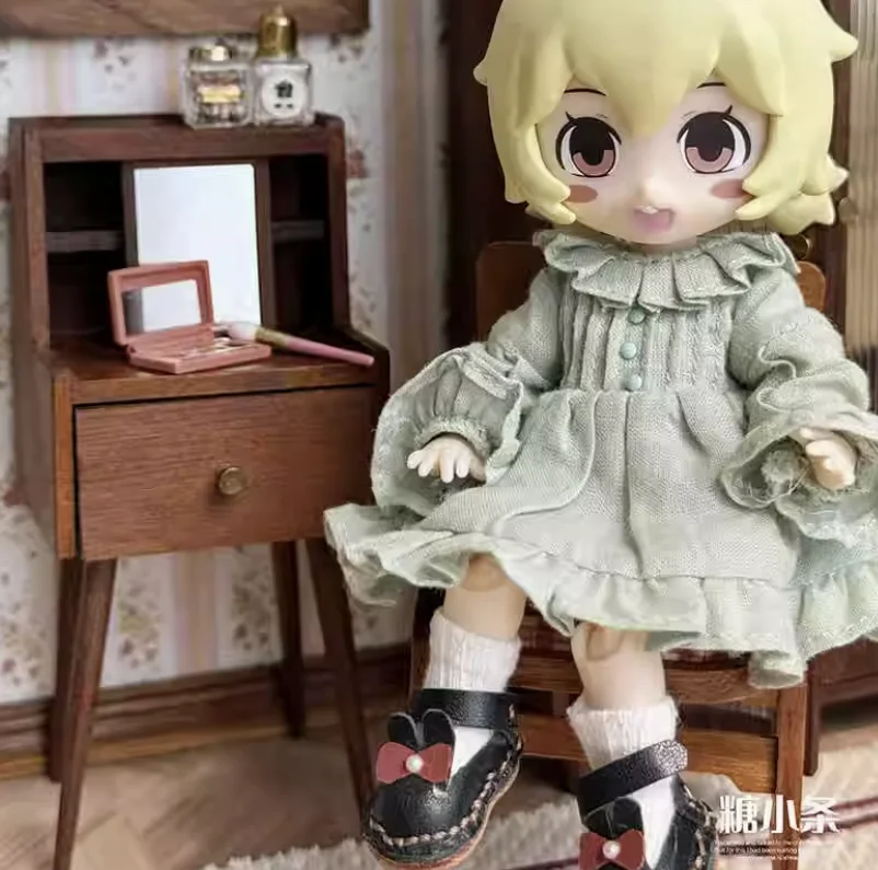 1/12 Vintage ครีมเฟอร์นิเจอร์ (Ready/Diy) ตุ๊กตามินิตารางจอแสดงผลตู้ยิง Prop Bjd ร้านกาแฟฉากตกแต่ง