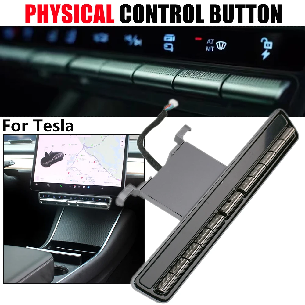 Malcayang For Tesla Physical Control Button Multi-function for Tesla Model 3 & Y 2019-2023 Tesla Model Y 2023 Accessories