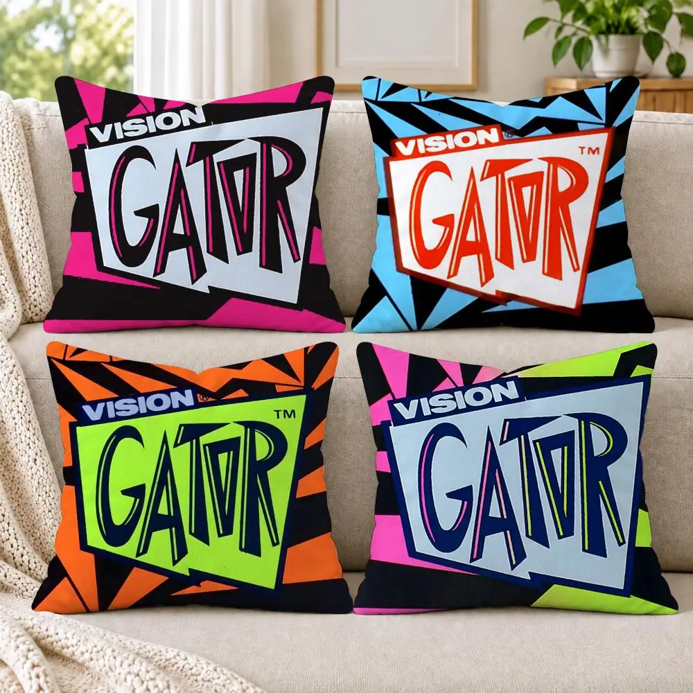V-Vision S-Street W-WearS Cushion Cover Short Plush Double-Sided Printing Sofa Bedroom Pillow Case Aesthetic Home Decor