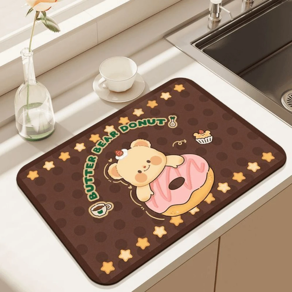 سجادة تجفيف الأطباق على شكل دب - مراجعة Kitchen Living Baking Mats وسعره