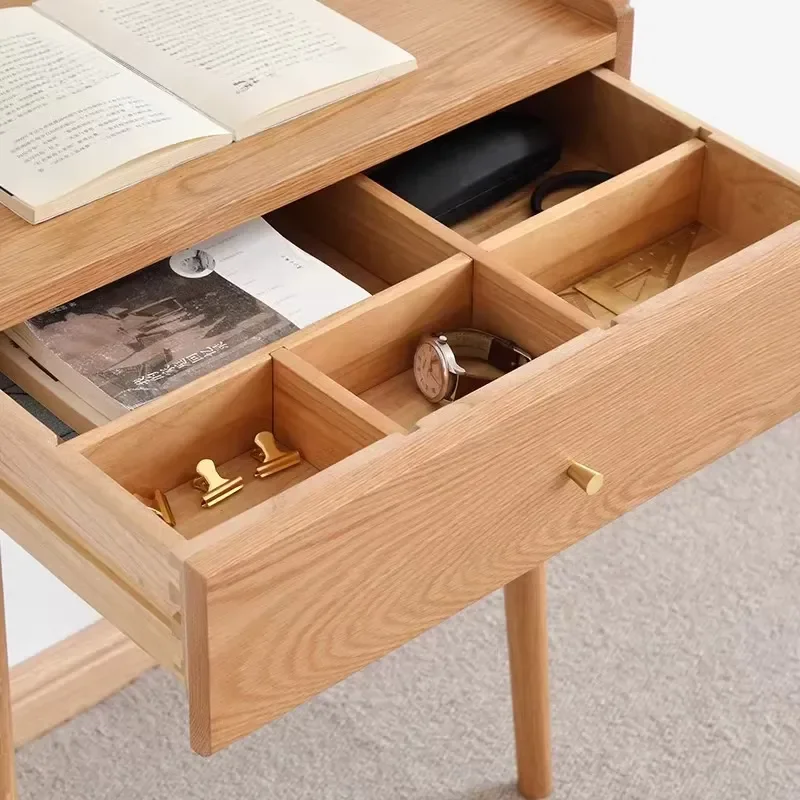 Factory Sales of Modern Side Tables Dressing Tables Bedroom Furniture Solid Wood Headrests with Drawers