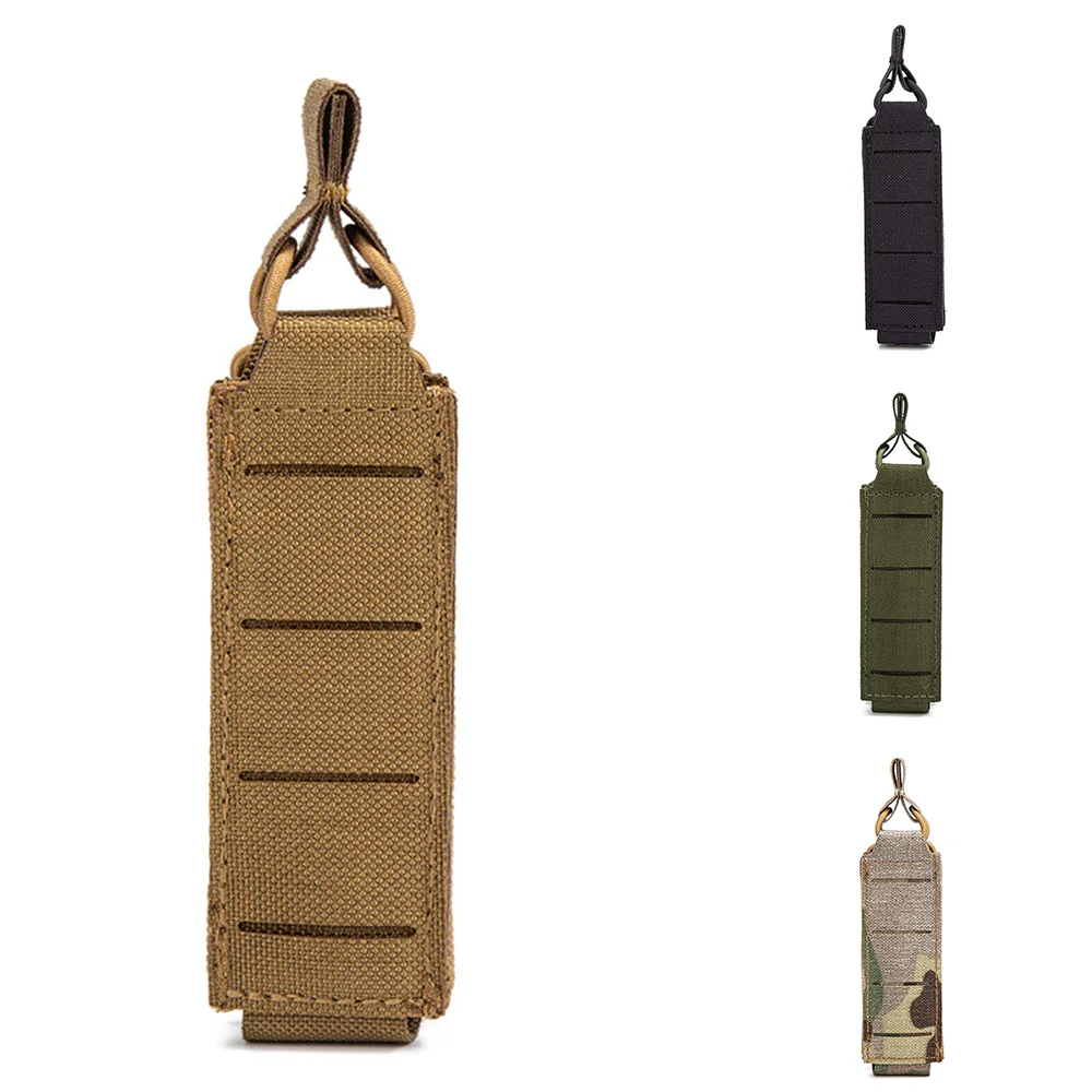 

Нейлоновый подсумок для журналов диаметром 9 мм — одинарный/двойной держатель для пистолетов, тактический чехол EDC для охоты, фонарик и снаряжение