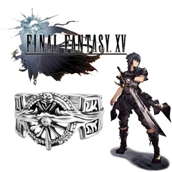 FF15 Men's Cosplay Finger Ring Game Final Fantasy XV Regis Lucis Caelum Rings Trendy Adjustable Unisex Jewelry Party Accessories