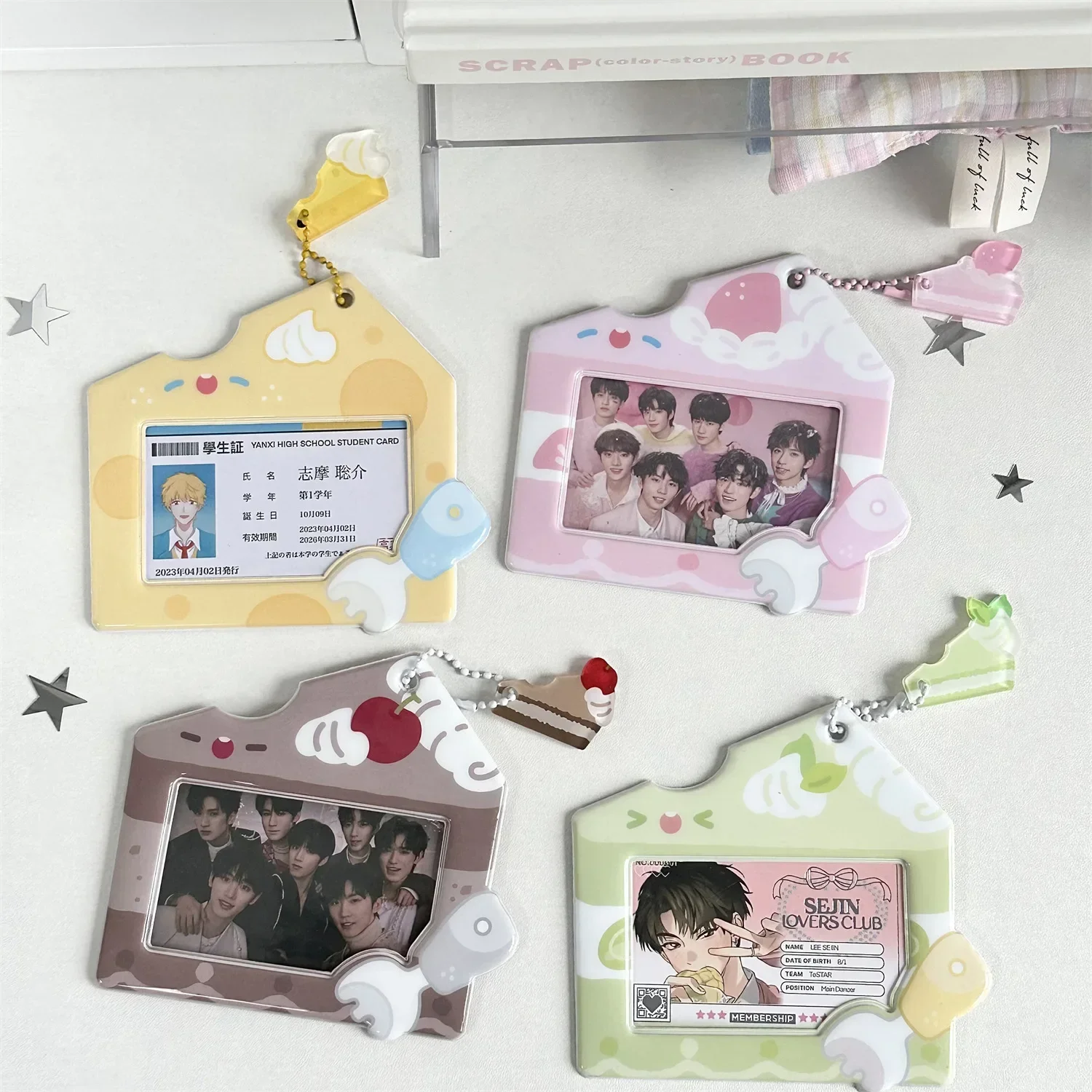 Kpop Photocard Holder, 3 Inch Cute PVC Photo Card Holder fof Kpop Album Idol Card Credit ID Bank Card (No Photocard)