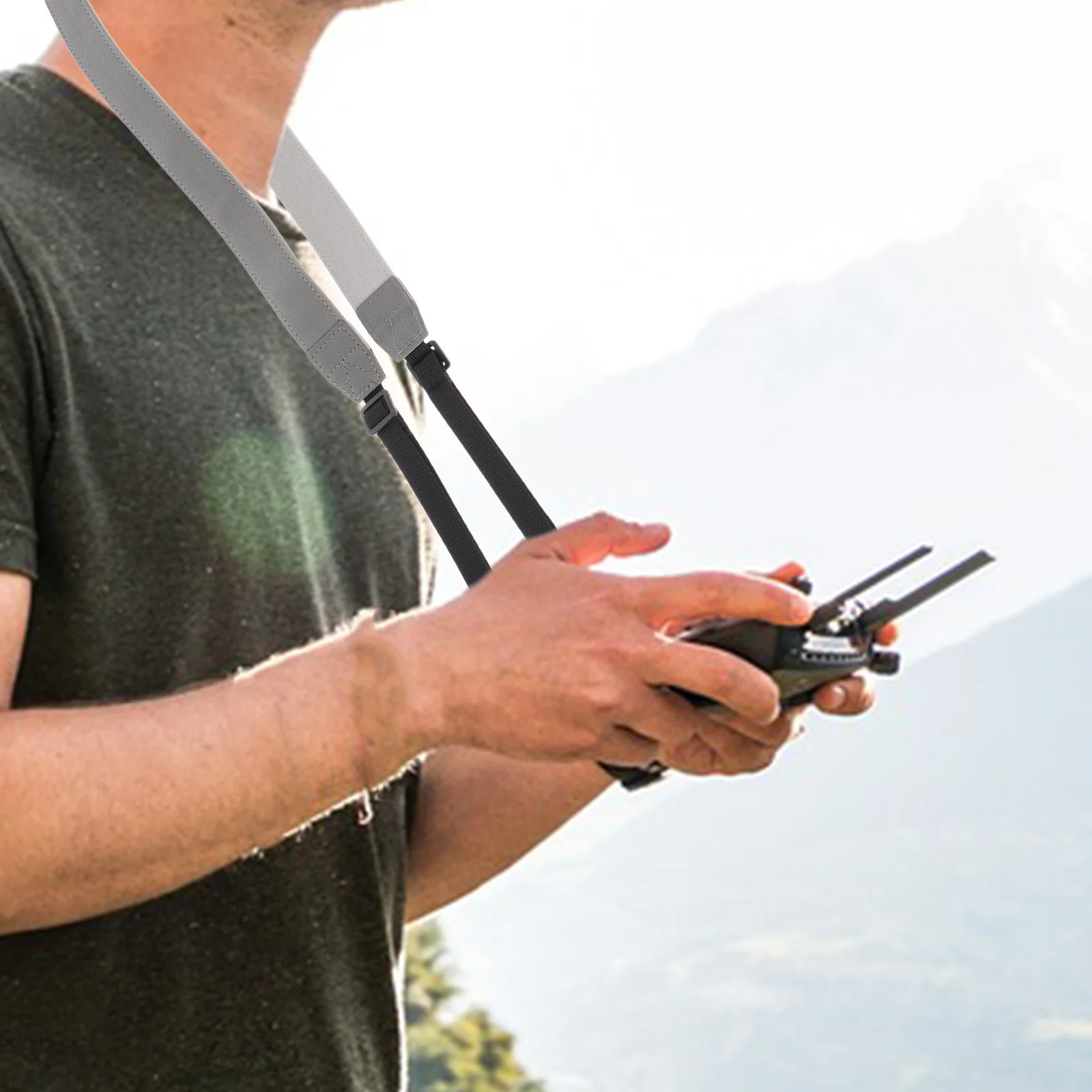 

PU Controller Lanyard with Metal Hook Clip Compatible with Mini 3 Smart Controller Prevention Drone