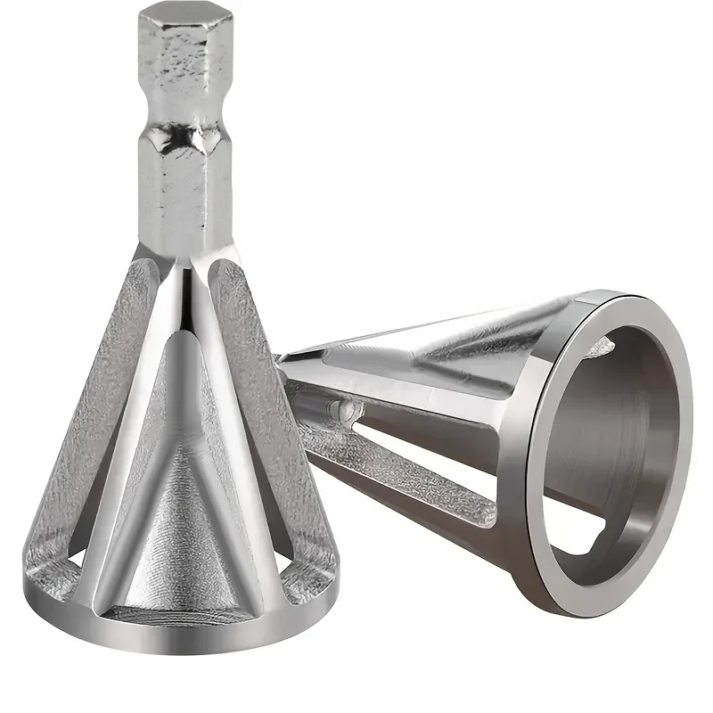 1pc Chamfering Tool, Chuck Drill Tool, Metal Deburring External Chamfering Tool, Grinding Angle Trimming, Suitable For Various