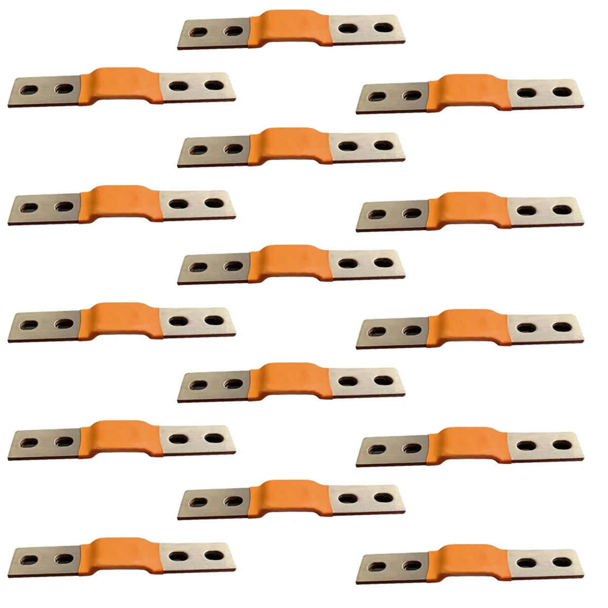 ABNJ Copper Foil Lithium Battery Connector Copper Foil Soft Connection Copper Foil Screw Hole Distance 56 Screw 6 4 Holes