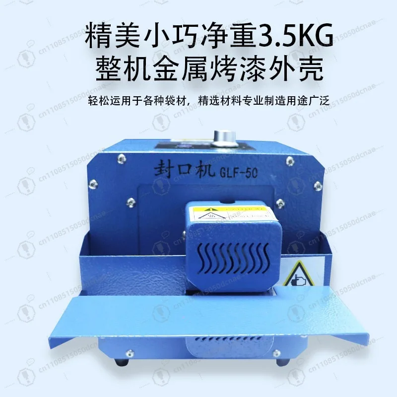 Mini Household Roller Heat Bag Sealer with Date Printing Auto Temp Control Plastic Bag Sealing Machine for Food Packaging
