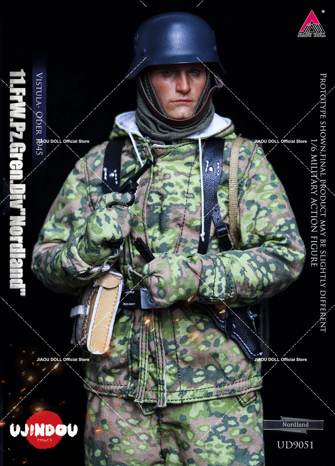 2025 Q3 UJINDOU UD9051 1/6 Schaal WWII Duitse Soldaat Volledige Set 12 ''Militray Mannelijke Action Figure Model voor Collectible speelgoed