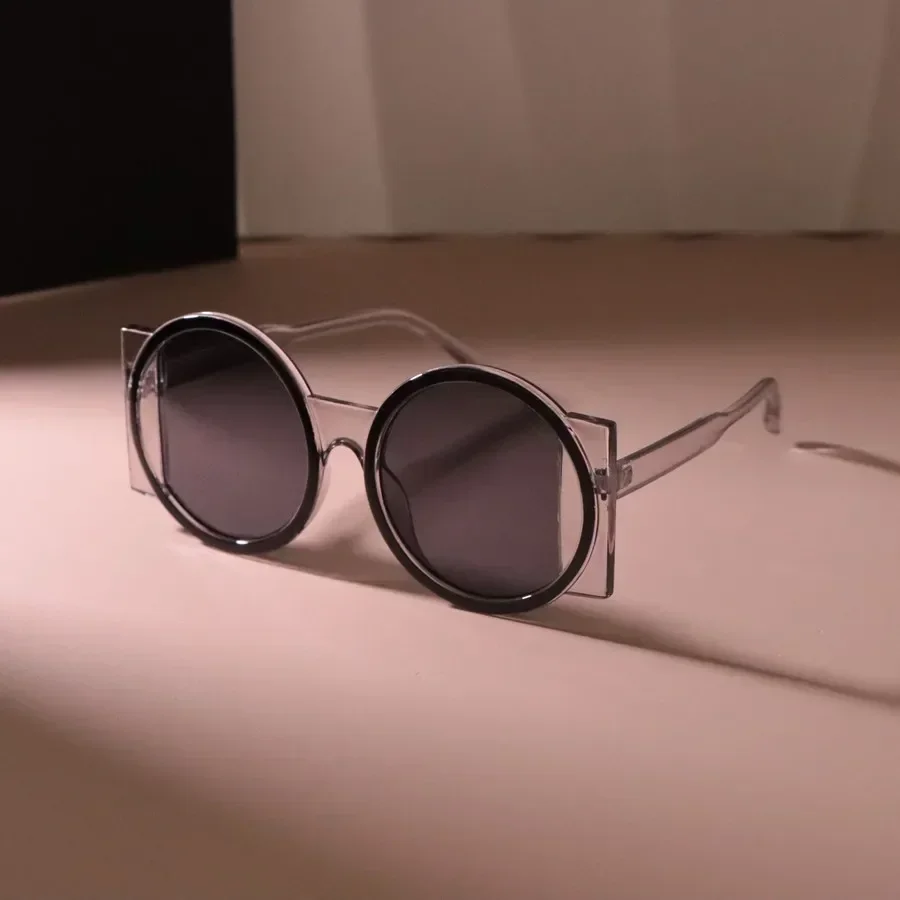 Colorful Big Frame Round Sunglasses Women Men Sun Glasses Female Mirror Colors Designer Brand Fashion Beautiful Eyewear