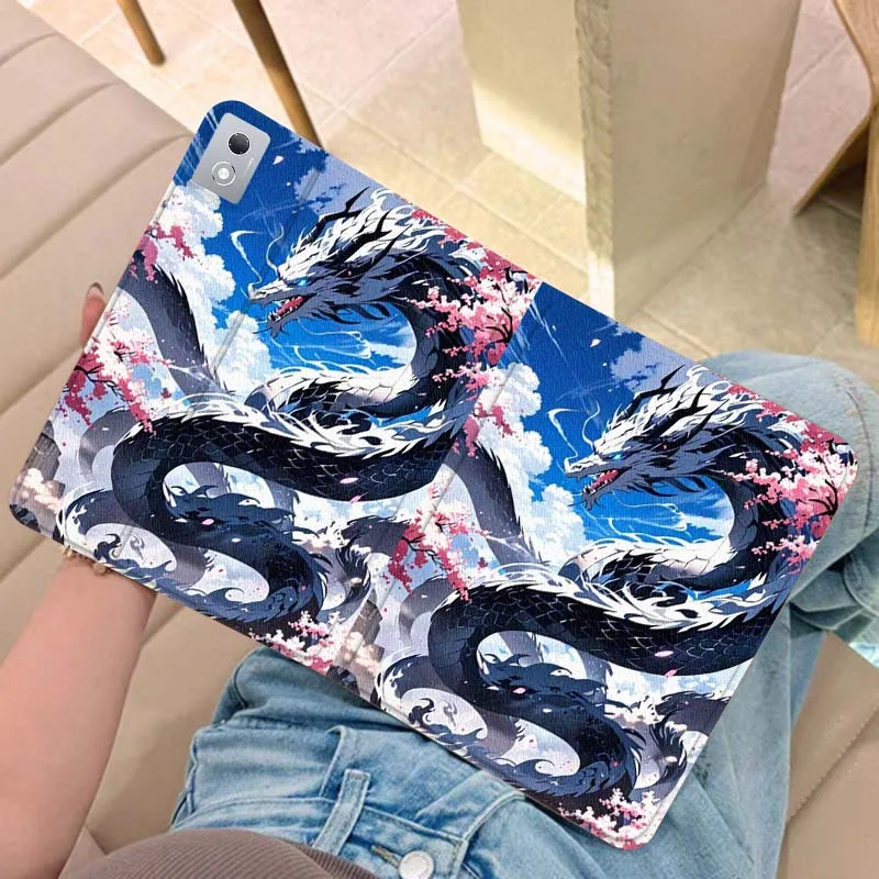 

Anime Art Dragon Design Tablet Case For Legion Xiaoxin Pad Y700 K10 M10 P11 K11 Pro Plus 10.6 11.5 Inch 2021 2023 2025