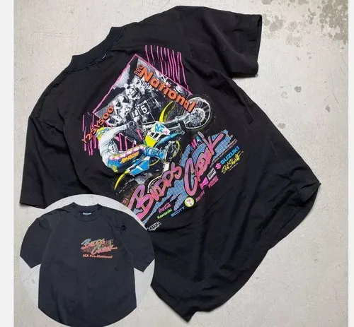 

Футболка NOS в стиле ретро 1989 года Sinisalo в стиле ретро с одной иглой и высококачественным топом унисекс Джеффа Ва на лето