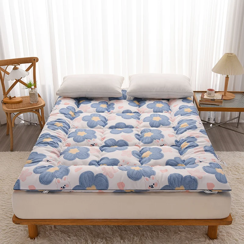 Japanese Futon Mattress Cushion Tatami Mattress Student Dormitory Single Double Bed Cotton Mattress Topper Floor Sleeping Mat