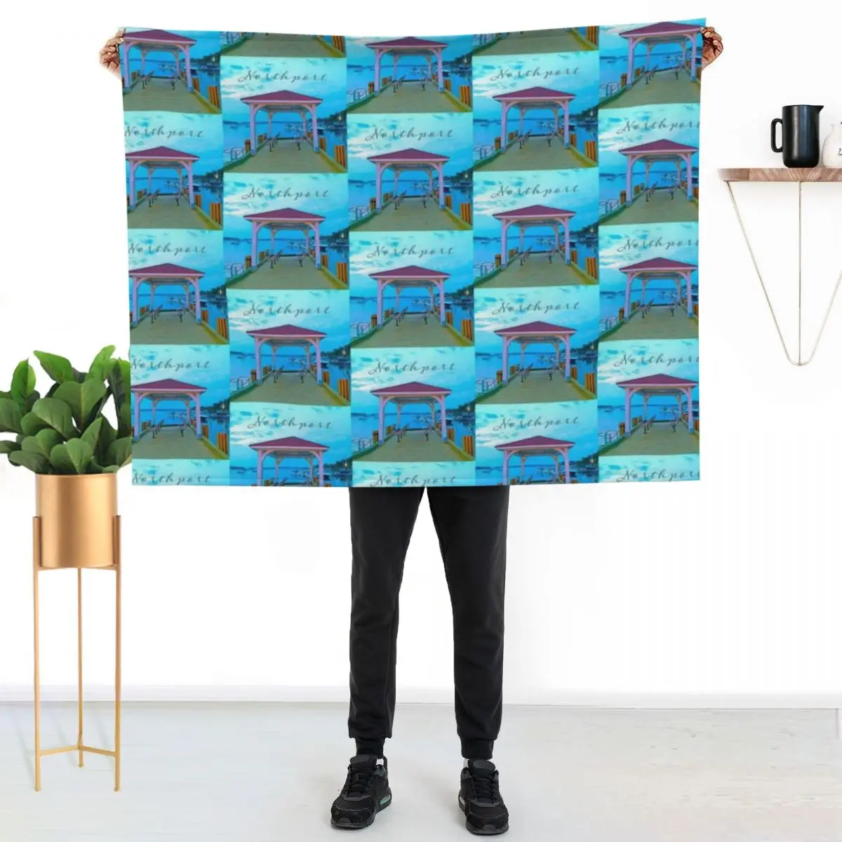 

Плед Northport Village Dock, Нью-Йорк, мягкий и комфортный плед для чтения и просмотра телевизора