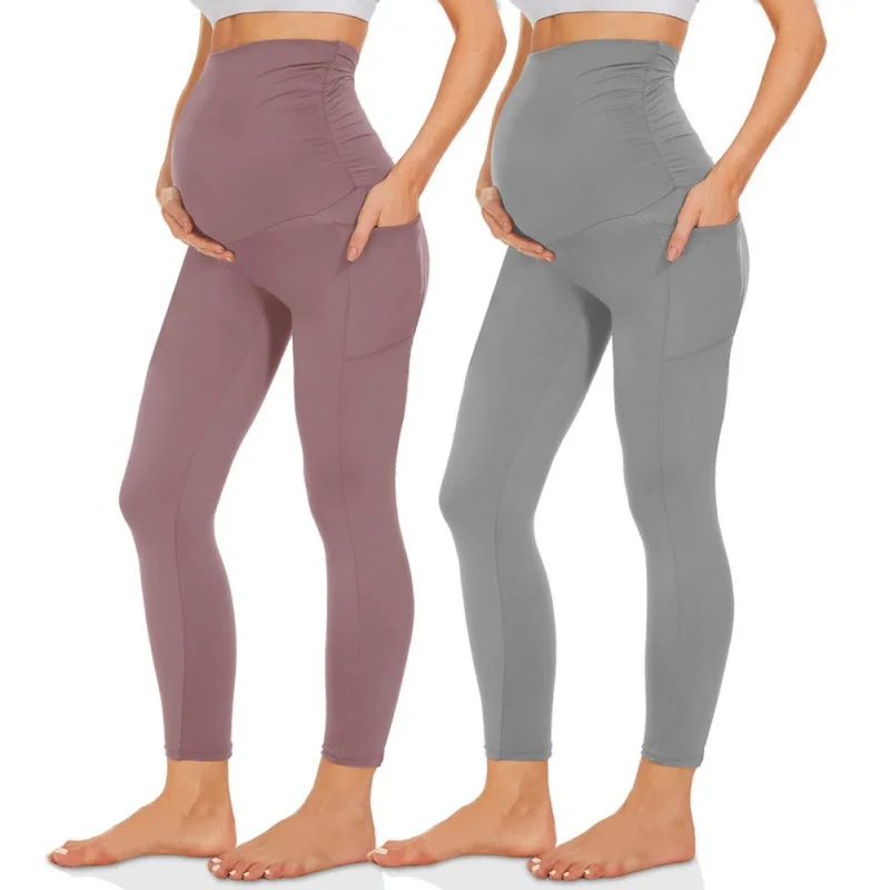ALTERLeggings taille haute pour femmes, pantalons de sport minces, pantalons de yoga de grossesse pleine longueur, vêtements actifs, leggings d'entraînement