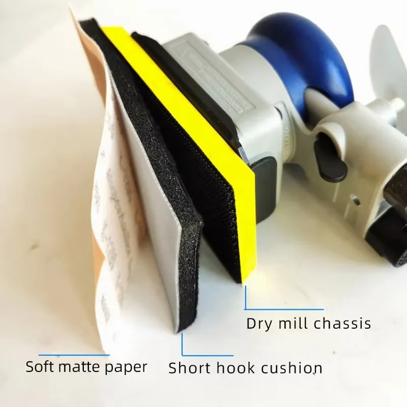 75x100mm Rectangular Car Paint Polishing Soft Sandpaper for Pneumatic Dry Grinder Sanding Abrasive Tool