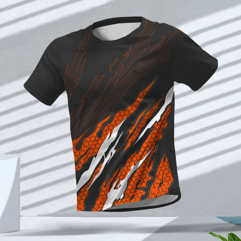

Men's T-shirt Fitness Sports Short Sleeve Badminton Outdoor Training Tops Tees Exercise T-shirts Breathable Oversized Clothing
